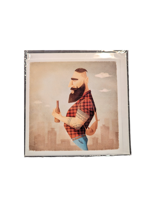 Man with a Beer by Robert Garcia - Nuovo Group Cards